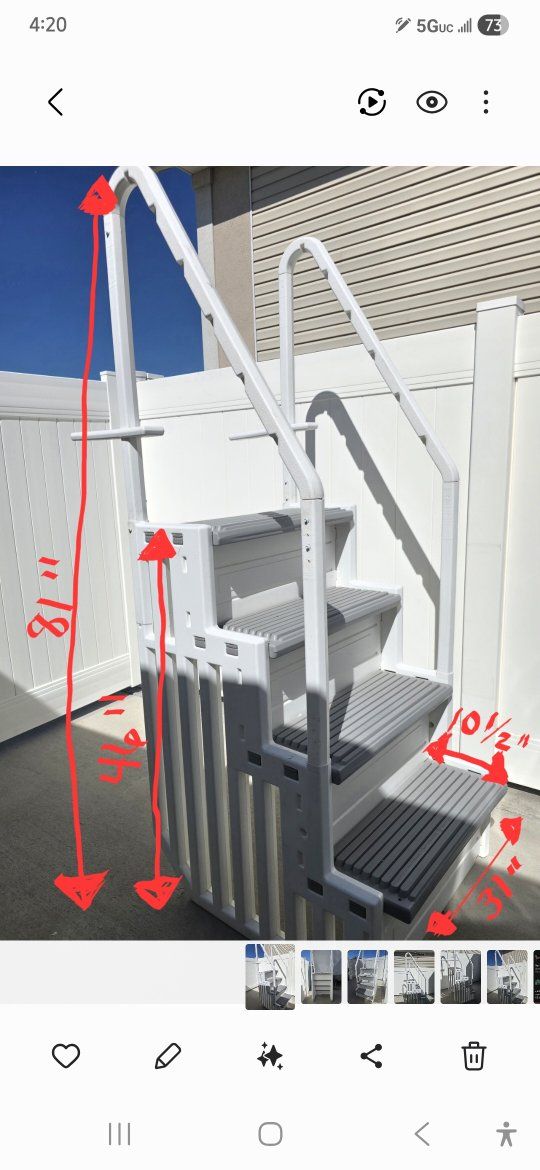 Above Ground Pool Stairs