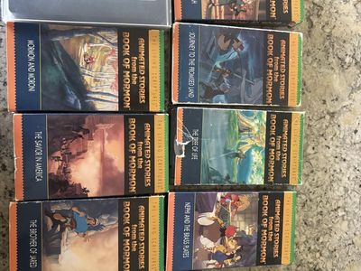 The Living Scriptures- Animated Stories from the Book of Mormon & Church History VHS Tapes - 9 Tape Lot