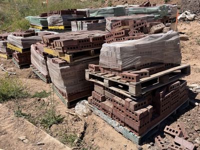Bulk Red/Black Bricks - Approx. 16,300 Available - Discounted Rate - Ideal for Construction & Landscaping