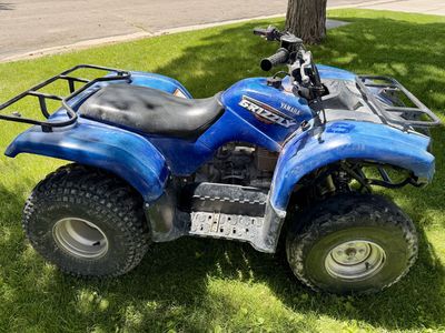 2008 Yamaha Grizzly 125 ATV - Blue - New Starter, Clean Carburetor