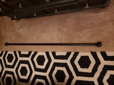 60"-89.5" 3pc Curtain Rod