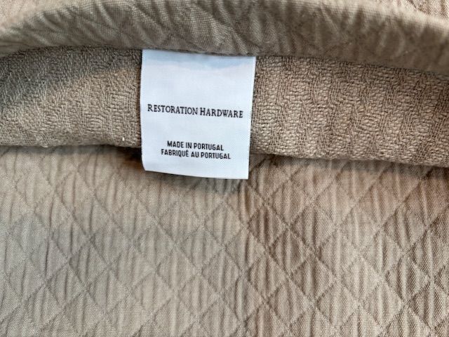 Set of twin coverlets and matching decorative pillows