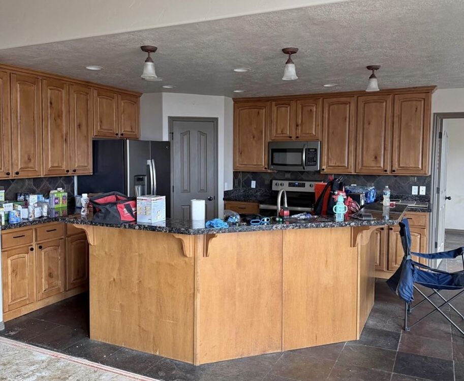 Alder Kitchen Cabinets Plus Vanity and Laundry Room