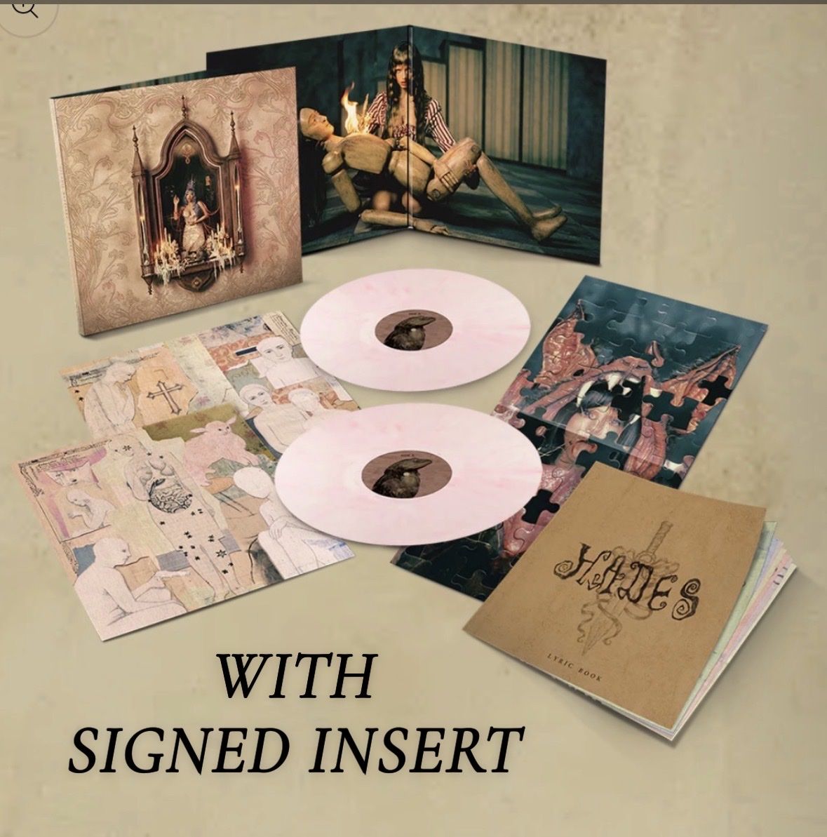 Melanie Martinez-SIGNED Hades Blush Pink Vinyl
