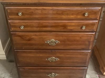 All Wood 4 Drawer Dresser