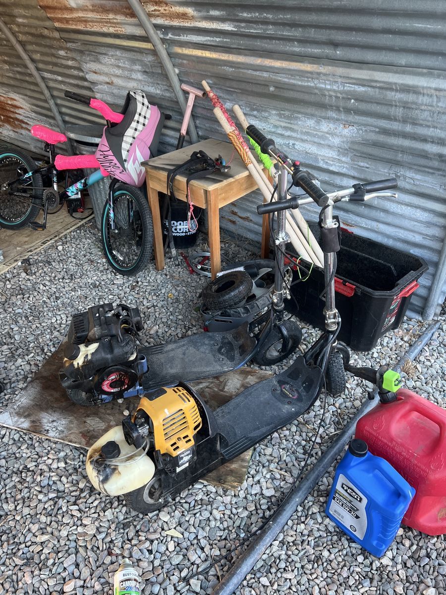 2x Gas Powered Scooters