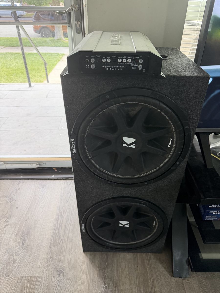 15” Kickers COMP and amp