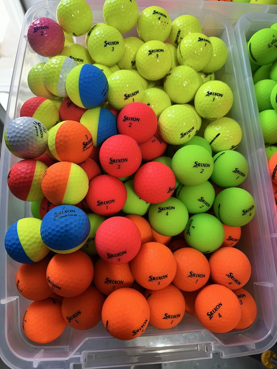 Color Srixon Golf Balls in Excellent Condition