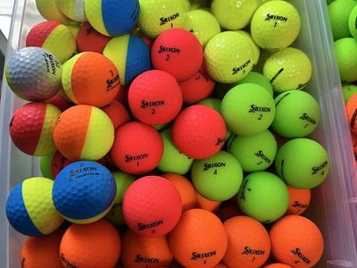 Color Srixon Golf Balls in Excellent Condition