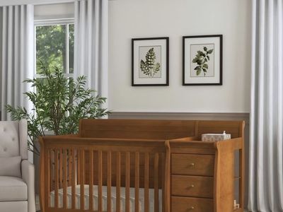 daVinci Kalani Convertible Crib and Changer Combo - Chestnut, Used 8 Months