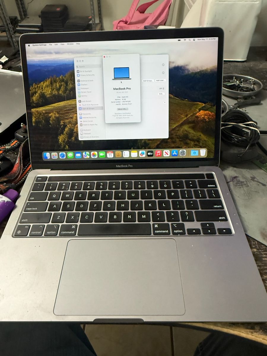 FLAWLESS 13" MACBOOK PRO M2 16GB MS OFFICE FOR MAC W/WARRANTY