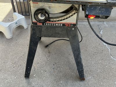 Craftsman 10” Table Saw Cast Iron Top