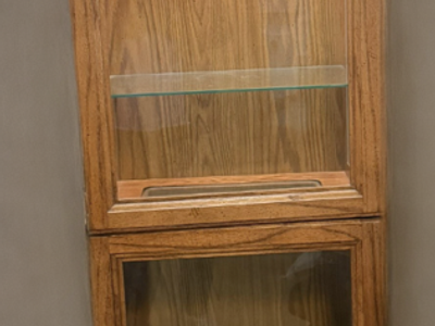 Curio cabinet with light