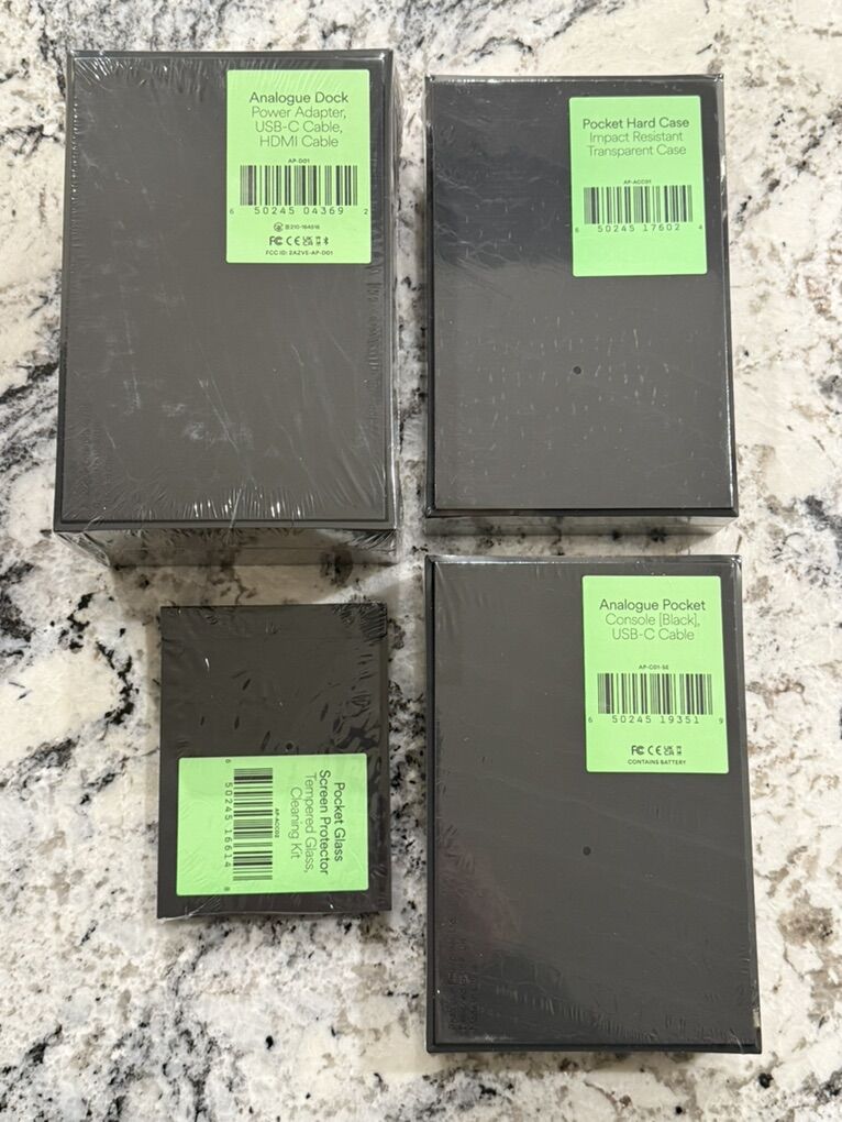 Analogue Pocket Bundle - Console, Dock, Case, Screen Protector - ALL SEALED NEW!!