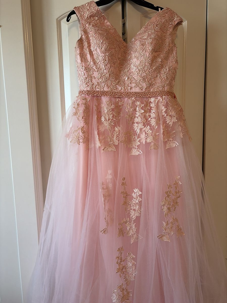 Elegant Pink Formal Prom Dress