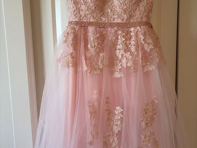 Elegant Pink Formal Prom Dress