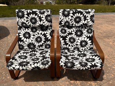 IKEA POÄNG armchairs