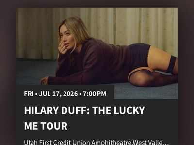 2 Hilary Duff Lawn Tickets!