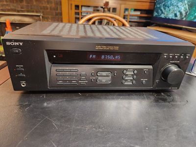 Awesome Sony basic stereo receiver. Model STR-185 190 Watts. Can run 4 speakers. Works perfect. Loud and clean.