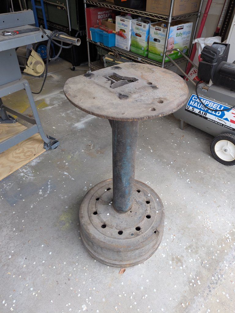 heavy metal stand/base for grinder or scrap