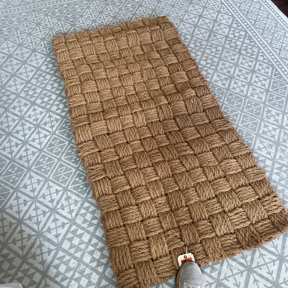 Jordan Basketweave Coco Door Mat 36 x 72 In. Natural Color New