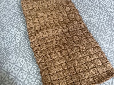 Jordan Basketweave Coco Door Mat 36 x 72 In. Natural Color New