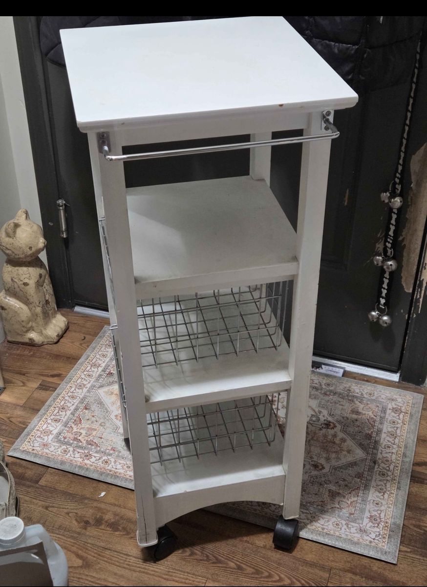 Small kitchen cabinet on casters