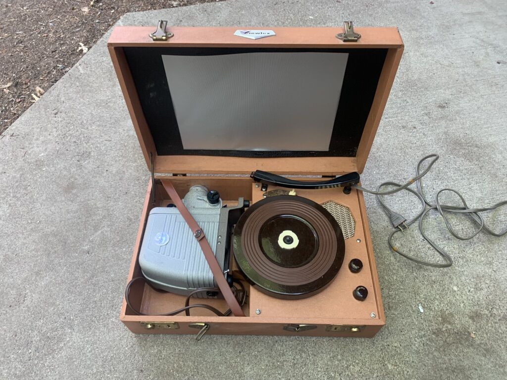 Vintage Viewlex Projector And Record Player