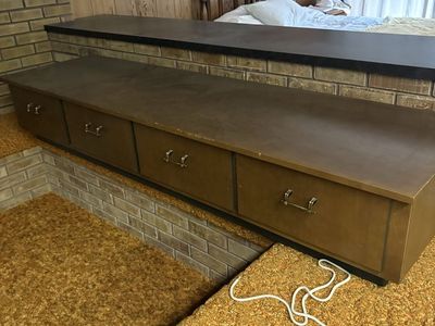 81” Long 4-Drawer Low Storage Cabinet / Dresser – $125 OBO