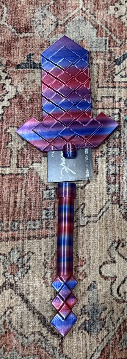 3D Printed Minecraft Tap to Pay Sword