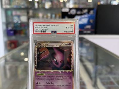 2010 Pokemon HG & SS Espeon Holo Undaunted #81/90 PSA 6