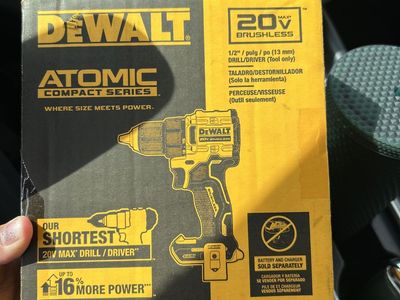 DEWALT ATOMIC 20V MAX Brushless Drill/Driver