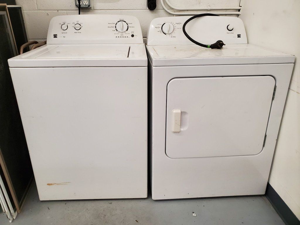 Kenmore Top Load Washer and Electric Dryer Set - White