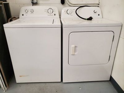 Kenmore Top Load Washer and Electric Dryer Set - White