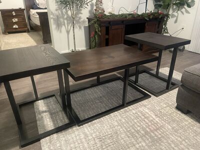 3-Piece Living Room Table Set