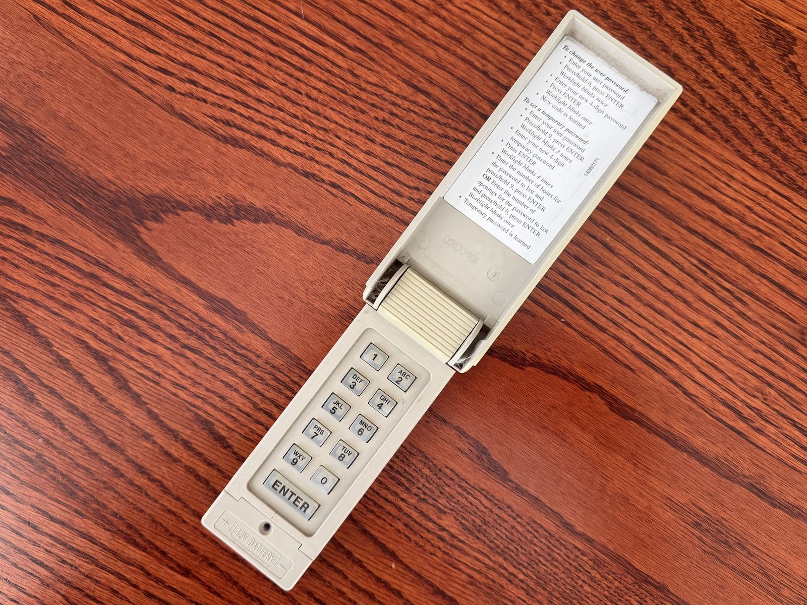 Garage Door Opener Keypad