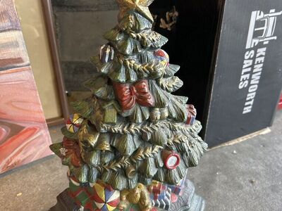 Vintage wright Studio Cast Iron Christmas Tree
