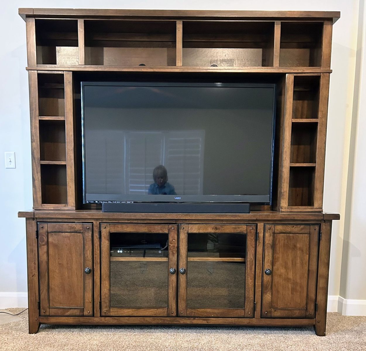 Beautiful Solid Wood TV Entertainment Center
