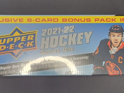2021-22 Upper Deck Hockey Series One Factory Sealed Complete Set