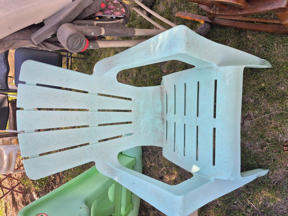 Blue PIastic Chair