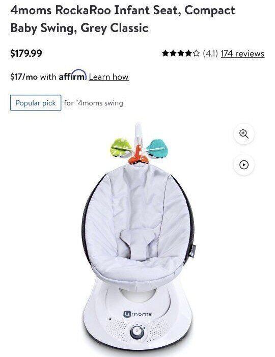 4moms mamaRoo rockaRoo Baby Swing & Newborn Insert