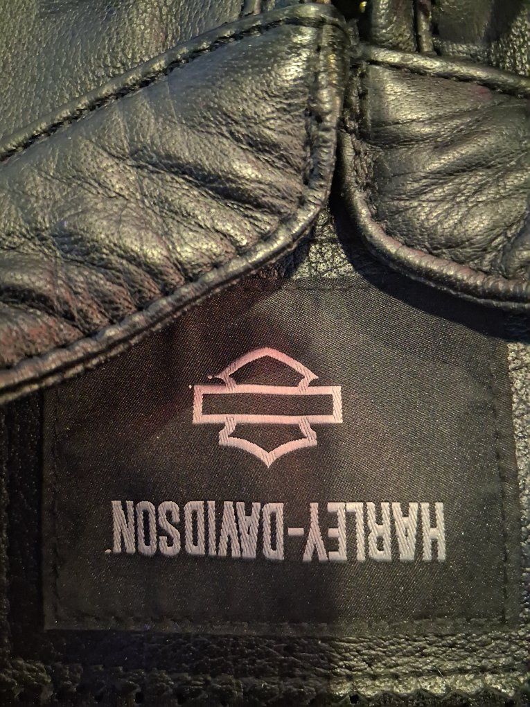 Harley-Davidson Black Leather Jacket - Men's Medium