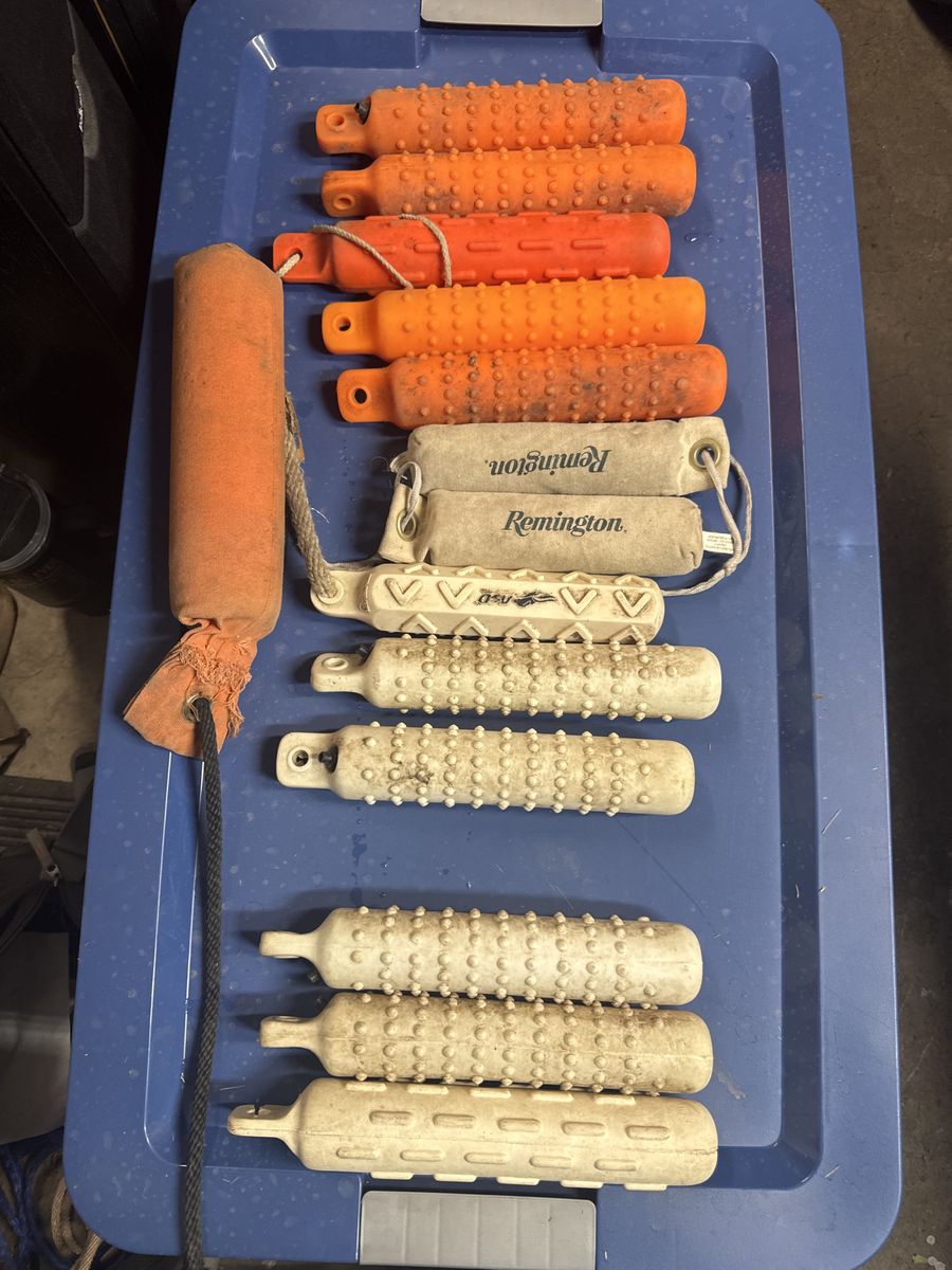 Dog Training Bumpers & Dummies - Assorted for Retrieving Practice.