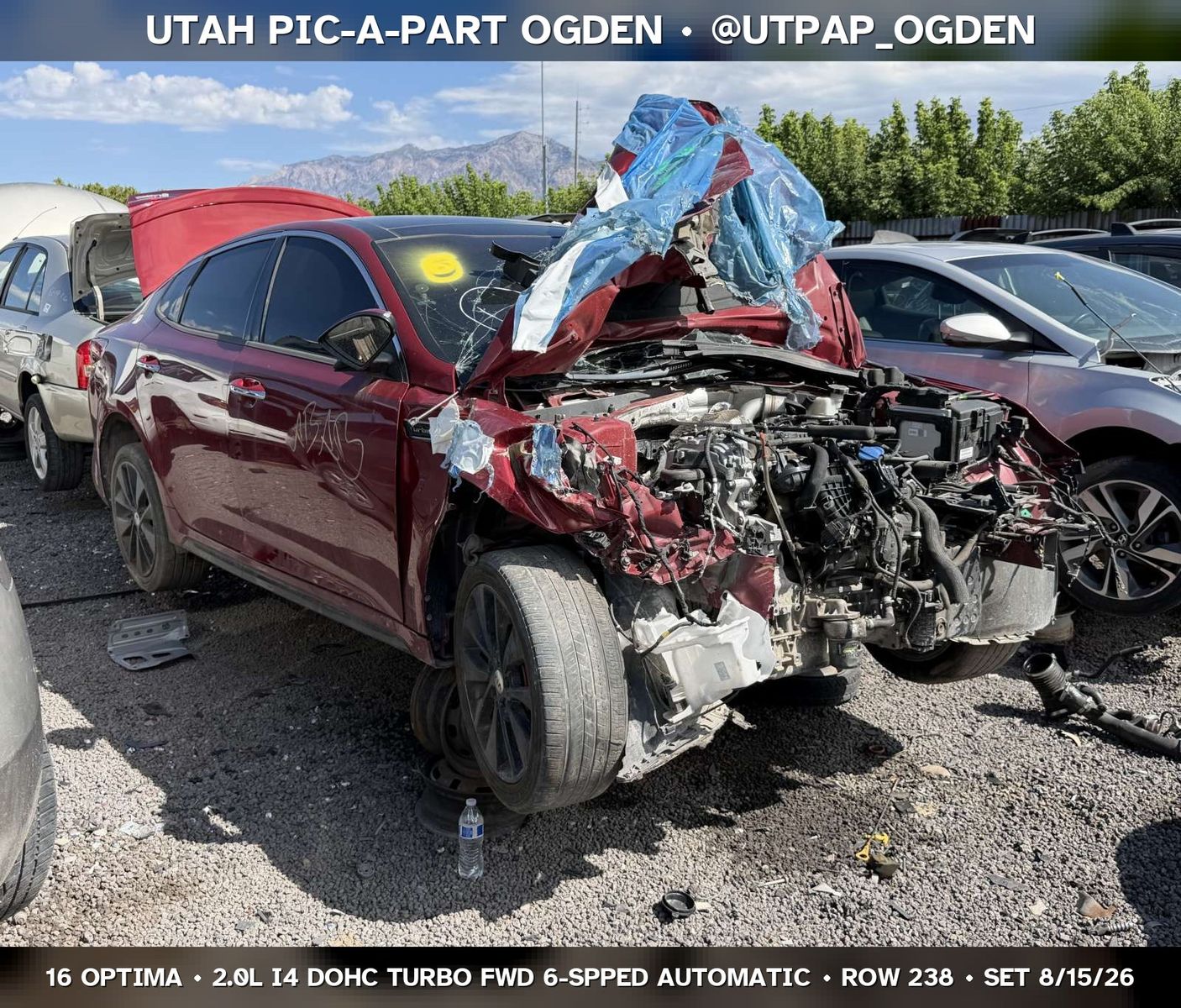 Just In! 2016 Kia Optima Parts - UTPAP Ogden