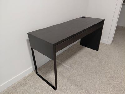 Black 2-Drawer Desk