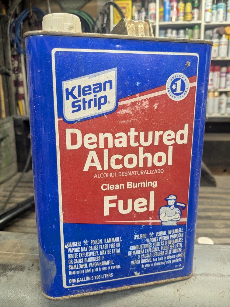 Denatured alcohol full gallon paint camping fuel