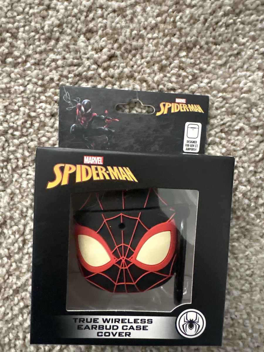 Marvel Spider-Man Miles Morales True Wireless Earbud Case Cover for AirPods Gen 1/2