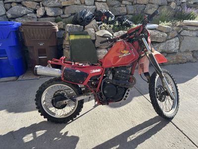 1983 Honda XL600R Dual-Sport Motorcycle - Red, Project/Parts Bike