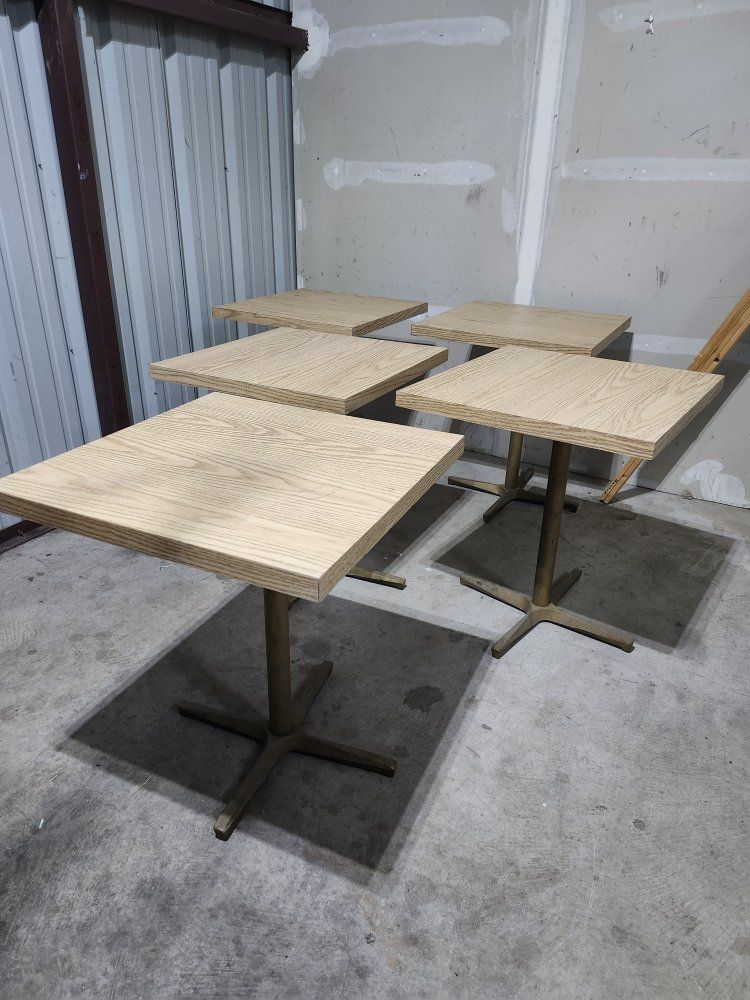 Set of 5 Restaurant Style Tables