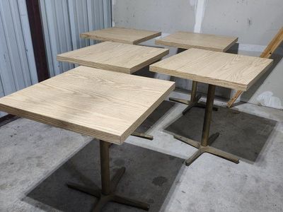 Set of 5 Restaurant Style Tables